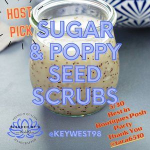 🎉 HP 🎉 Sugar & Poppy Seed Scrubs by Blended by K ~ 8 oz